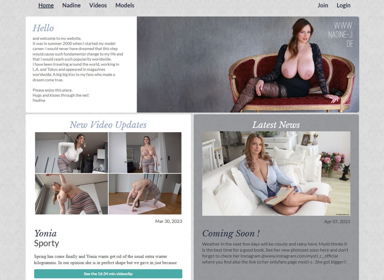 Nadine-J.de – SiteRip [61 Full HD videos]